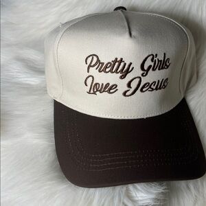 Faith Cap PRETTY GIRLS LOVE JESUS trucker hat cap 2 for $40